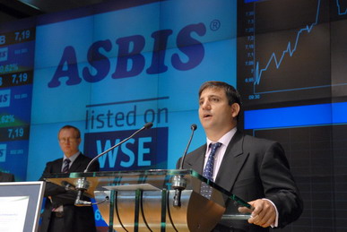 ASBIS CFO Marios Christou at IPO in Warsaw