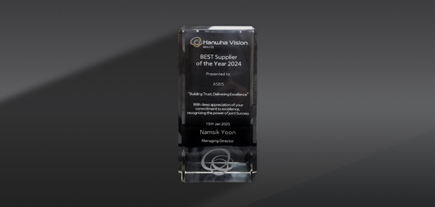 ASBIS recognized as “Best Supplier of the Year 2024” by Hanwha Vision